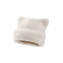 Load image into Gallery viewer, Winter Leopard Print Plush Hat Women Cute Cat Bear Ear Plush Bucket Beanie Retro Warm Ear Protection Fisherman Cap