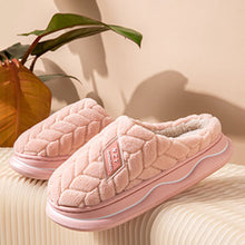 Load image into Gallery viewer, Warm Plush Cotton Mule Slippers Non Slip Thick Sole Cloud Like Soft Furry Shoes Autumn Winter Couple Style For Women Men Indoor Home