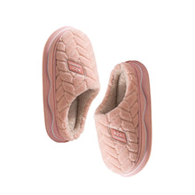 Load image into Gallery viewer, Warm Plush Cotton Mule Slippers Non Slip Thick Sole Cloud Like Soft Furry Shoes Autumn Winter Couple Style For Women Men Indoor Home