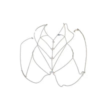 Load image into Gallery viewer, Multi Layer Square Zircon Chest Body Chain For Women Silver Color Sexy Beach Bikini Geometric Cool Style Personality Jewelry Gift