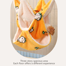 Load image into Gallery viewer, Flannel Hamster Hammock Rodent Hamster Bed House Three-tiered Suspensibility Hammock Sugar Glider Toys