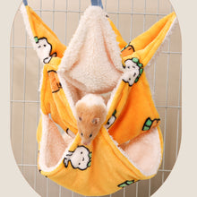Load image into Gallery viewer, Flannel Hamster Hammock Rodent Hamster Bed House Three-tiered Suspensibility Hammock Sugar Glider Toys