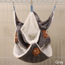 Load image into Gallery viewer, Flannel Hamster Hammock Rodent Hamster Bed House Three-tiered Suspensibility Hammock Sugar Glider Toys
