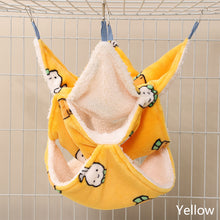Load image into Gallery viewer, Flannel Hamster Hammock Rodent Hamster Bed House Three-tiered Suspensibility Hammock Sugar Glider Toys