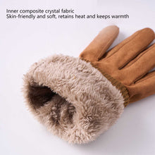 Load image into Gallery viewer, Cycling Warm Gloves For Men Suede Windproof Plush Gloves Touchscreen Outdoor Cycling Equipment Motorcycle Ski Gloves