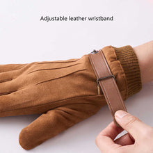 Load image into Gallery viewer, Cycling Warm Gloves For Men Suede Windproof Plush Gloves Touchscreen Outdoor Cycling Equipment Motorcycle Ski Gloves