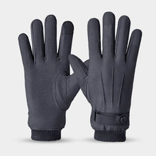 Load image into Gallery viewer, Cycling Warm Gloves For Men Suede Windproof Plush Gloves Touchscreen Outdoor Cycling Equipment Motorcycle Ski Gloves