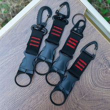 Load image into Gallery viewer, 1PC Multifunctional Outdoor Hiking Camping Water Bottle Carabiner Clip Portable Auxiliary Webbing Buckle Snap Lock Design