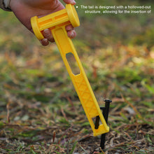 Load image into Gallery viewer, Multi-Purpose Camping Ground Peg Hammer Ultralight Portable PE Mallet for Driving and Pulling Stakes Outdoor Tarp Tent Accessory
