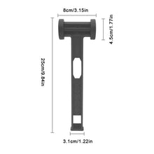Load image into Gallery viewer, Multi-Purpose Camping Ground Peg Hammer Ultralight Portable PE Mallet for Driving and Pulling Stakes Outdoor Tarp Tent Accessory
