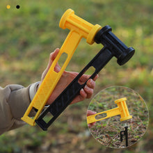 Load image into Gallery viewer, Multi-Purpose Camping Ground Peg Hammer Ultralight Portable PE Mallet for Driving and Pulling Stakes Outdoor Tarp Tent Accessory