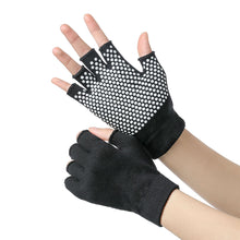 Load image into Gallery viewer, 1Pair Women's Fingerless Aerial Yoga Gloves Non-Slip Breathable Sports Gloves Pilates Auxiliary Supplies