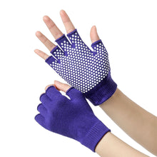 Load image into Gallery viewer, 1Pair Women's Fingerless Aerial Yoga Gloves Non-Slip Breathable Sports Gloves Pilates Auxiliary Supplies