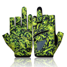 Load image into Gallery viewer, Professional 3 Finger Fishing Gloves Anti-Slip Wear-Resistant Gloves Self-Adhesive Fabric Fixation for Knot Tying and Bait Changing Fishing Gear