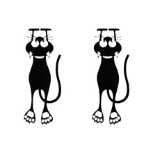 Load image into Gallery viewer, Cute Hollow Black Kitten Bookmark Acrylic Organic Glass Creative Hanging Book Page Marker Fun Reading Decor Accessory
