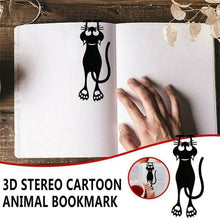Load image into Gallery viewer, Cute Hollow Black Kitten Bookmark Acrylic Organic Glass Creative Hanging Book Page Marker Fun Reading Decor Accessory