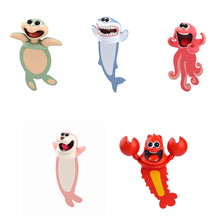 Load image into Gallery viewer, 3D Stereo Cartoon Marker Animal Bookmarks Original Cute Cat PVC Material Funny Student School Stationery Children Gift Bookmark