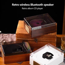 Load image into Gallery viewer, Vintage Leather CD Player Two-way Bluetooth 5.0 Built-in Speaker Portable Rechargeable CD Music Player USB Lossless Player