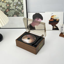 Load image into Gallery viewer, Vintage Leather CD Player Two-way Bluetooth 5.0 Built-in Speaker Portable Rechargeable CD Music Player USB Lossless Player