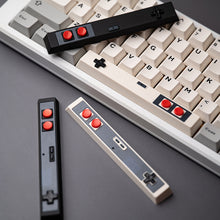 Load image into Gallery viewer, Retro Gamepad Keycap 6.25u Spacebar Artisan Keycap ABS Material For MX switches for Gaming Mechanical keyboard Black White