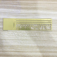 Load image into Gallery viewer, Kawaii Cat Ruler Hollow Metal Bookmark Ruler Multifunctional Ruler for Painting Drawing Diary Hand Account Tool Cute Gift