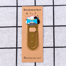 Load image into Gallery viewer, Cute Cat Bookmarks Metal Book Clips Kawaii Kittens Paper Page Holder Japanese Stationery Reading Tools School Office Supplies