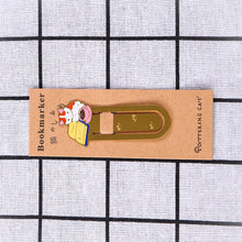 Load image into Gallery viewer, Cute Cat Bookmarks Metal Book Clips Kawaii Kittens Paper Page Holder Japanese Stationery Reading Tools School Office Supplies