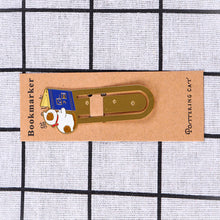 Load image into Gallery viewer, Cute Cat Bookmarks Metal Book Clips Kawaii Kittens Paper Page Holder Japanese Stationery Reading Tools School Office Supplies