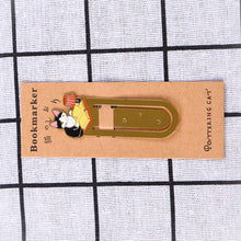 Load image into Gallery viewer, Cute Cat Bookmarks Metal Book Clips Kawaii Kittens Paper Page Holder Japanese Stationery Reading Tools School Office Supplies