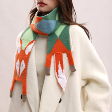 Load image into Gallery viewer, New Autumn Winter Children's Cartoon Fox Knitted Scarf Baby Boys Girls Warm Women Shawl Kids Female Knitted Animal Women Scarf