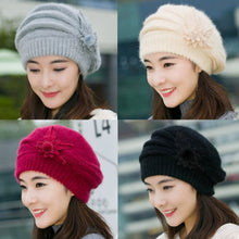 Load image into Gallery viewer, Full Coverage Thick Warm Korean Style Slouchy Hat Women Winter New Soft Skin-Friendly Face-Slimming Versatile Knit Cap