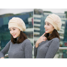 Load image into Gallery viewer, Full Coverage Thick Warm Korean Style Slouchy Hat Women Winter New Soft Skin-Friendly Face-Slimming Versatile Knit Cap