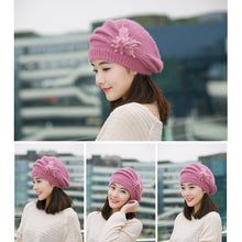 Load image into Gallery viewer, Full Coverage Thick Warm Korean Style Slouchy Hat Women Winter New Soft Skin-Friendly Face-Slimming Versatile Knit Cap
