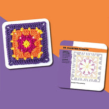 Load image into Gallery viewer, 50 Mix Match Crochet Pattern Cards DIY Knitted Kit For Beginners Reusable Weaving Guide Flower Blanket Stitches Craft Lover Gift