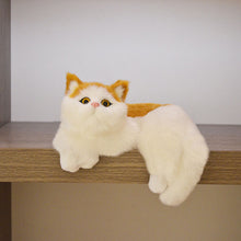 Load image into Gallery viewer, Simulation Mini Cat Cute Plush Cats Children Birthday Gifts Creative Imitation Cat Ornaments Home Decoration Supplies