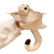 Load image into Gallery viewer, Kawaii Magnetic Sugar Glider Plush Toy Fluffy Soft Simulation Australian Flying Squirrel Hand Center Pets Kids Birthday Gifts