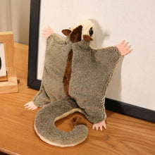 Load image into Gallery viewer, Kawaii Magnetic Sugar Glider Plush Toy Fluffy Soft Simulation Australian Flying Squirrel Hand Center Pets Kids Birthday Gifts
