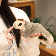 Load image into Gallery viewer, Kawaii Magnetic Sugar Glider Plush Toy Fluffy Soft Simulation Australian Flying Squirrel Hand Center Pets Kids Birthday Gifts