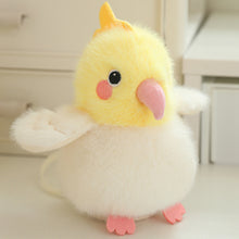 Load image into Gallery viewer, Cartoon Birds Plush Pendant Keychain Simulation Parrot Penguin Bird Nest Kawaii Backpack Standing Shoulder Pet Cute Girl Kids Gifts