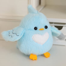 Load image into Gallery viewer, Cartoon Birds Plush Pendant Keychain Simulation Parrot Penguin Bird Nest Kawaii Backpack Standing Shoulder Pet Cute Girl Kids Gifts
