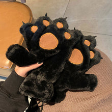 Load image into Gallery viewer, Cute Bear Cat Claw Plush Gloves For Women Girls Students Winter Thickened Velvet Lined Full Finger Skin Friendly Anti Loss Cold Proof Cycling Gloves