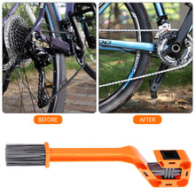 Load image into Gallery viewer, Multifunction Motorcycle Bicycle Chain Clean Brush Double Head Chain Cleaning Brush Chain Gear Cleaning Tool
