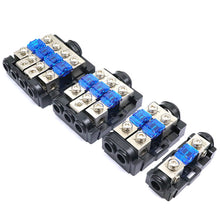 Load image into Gallery viewer, Waterproof Car Audio Power Fuse Holder Box with Fuse Capsule Rubber Cover Fuse Distribution Block for Car Audio Stereo Amplifier