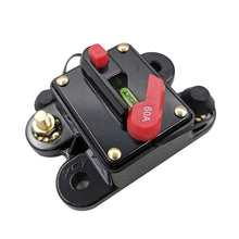 Load image into Gallery viewer, 12V-48V DC Car Fuse Circuit Breaker Auto Reset Car Boat Resettable Fuse 40A 50A 60A 80A 100A 150A 200A 250A 300A for Audio System