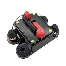 Load image into Gallery viewer, 12V-48V DC Car Fuse Circuit Breaker Auto Reset Car Boat Resettable Fuse 40A 50A 60A 80A 100A 150A 200A 250A 300A for Audio System