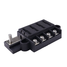 Load image into Gallery viewer, Universal 4 Ways Blade Fuse Block 12V 24V unlit fuse box 1 in 4 out Car Fuse Holder Box Marine Auto Fuse Connector