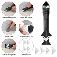 Load image into Gallery viewer, 5 In 1 Silicone Car Window Kitchens Bathrooms Remover Sealant Smooth Scraper Caulk Finisher Grout Kit Tools Floor Mould Removal Hand Tools Set Accessories