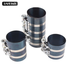 Load image into Gallery viewer, 3/4/6 Inch Car Ratchet Clamp Disassembly Tool Piston Ring Compressor Engine with Installation Tool Auto Piston Ring Set Tool