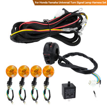 Load image into Gallery viewer, 7/8 Inch Motorcycle Handlebar Control Headlight Horn Switch Wire Harness For Honda Yamaha Universal Turn Signal Lamp Harness Set