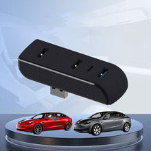 Load image into Gallery viewer, Car Glove Box Docking Station 4-in-1 USB Hub Ports Charger & Data Transfer for Tesla Model 3 Y 3+ Juniper Interior Upgrade Accessory